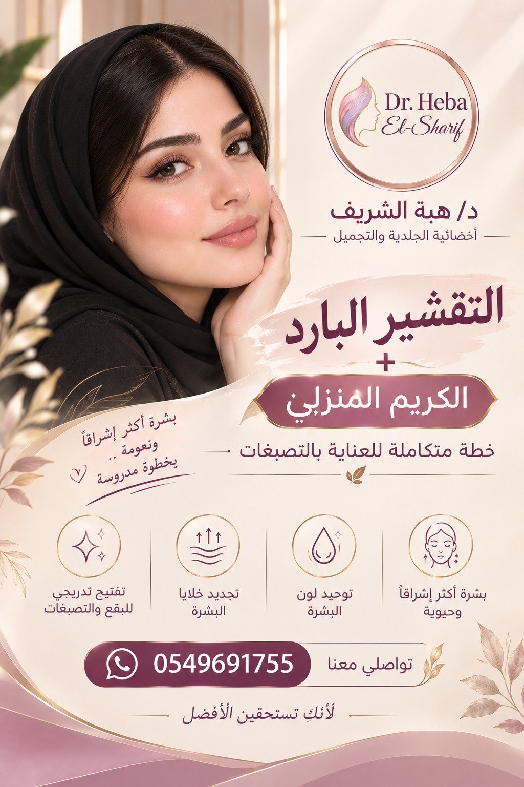التقشير البارد + الكريم المنزلي (خطة متكاملة للعناية بالتصبغات - بشرة أكثر إشراقاً ونعومة بخطوة مدروسة)